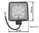 Квадратные LED (лэд) фары для авто. Качественные фары 27W. 9d, светодиоды OSRAM \ CREE. - изображение 4