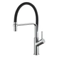 Смеситель кухонный Globus Lux DENVER Flex GDF-32-00-01 с гибким шлангом (изливом) черный / хром - изображение 1