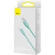 Дата кабель USB 2.0 AM to Lightning 2.0m 2.4A Jelly Liquid Silica Gel Green Baseus (CAGD000106) - зображення 7