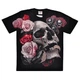 Футболка Череп серед троянд (Rock Eagle, Total t-shirt), Розмір L - зображення 1