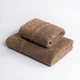 Набір Рушників - Комплект Банних Рушників Mermer Cinnamon 2 шт: 70 х140 см, 50х90 см Коричневий - зображення 1