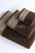 Подарочный Набор Полотенец в коробке Greg Gold Brown - Комплект Банных Полотенец 3 шт: 70 х140 см, 50х90 см, 30х50 см Коричневый - изображение 5
