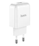Адаптер сетевой HOCO Vigour N2 |1USB, 2.1A| (Safety Certified) белый - изображение 1