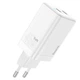 Адаптер мережевий Hoco Starlight N23 |2Type-C, 45W/3A, PD/QC| Колір White - зображення 2