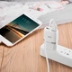 Адаптер сетевой Hoco Lightning cable C12 |2USB, 2.4А| белый - изображение 4