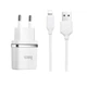 Адаптер сетевой Hoco Lightning cable C12 |2USB, 2.4А| белый - изображение 1