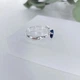 Кольцо женское с камнем в форме сердца DeKolie MM0045 серебристое - изображение 3