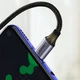 Кабель USB 2.0 Type-C M-M UGREEN US255 3м 60W 90°Angle 80714 Чорний - зображення 7