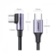 Кабель USB 2.0 Type-C M-M UGREEN US255 3м 60W 90°Angle 80714 Чорний - зображення 8