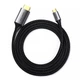 Кабель USB-C to HDMI Male to Male UGREEN MM142 Cable Aluminum Shell 1.5m 50570 Gray Black - изображение 2