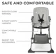 Стільчик для годування Kinderkraft Foldee Grey (KHFOLD00GRY0000) - зображення 9