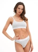 Комплект (топ + трусики-танга) Apriori Bralette String AU-200241 S Серый (ROZ6400176367) - изображение 3