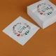 Серветки паперові для сервіровки тришарові eko-kraft 40*40 см - 10 шт Романтичні Святкові серветки з малюнком "Love" Білі - зображення 4