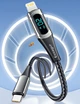 Кабель Essager LED Digital Display USB Type C x Lightnining PD 20 Вт 1 м Чорний (EXCTL-YD01) - зображення 11