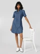 Платье-рубашка короткое женское Colin's CL1062330-DN02810 S Scarlet Wash (8683197567437) - изображение 3