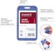 Набор бейджей-чехлов Axent SoftTouch вертикальный 5 шт 110х65 мм матовый дымчатый Синий (4550v-02-A) - изображение 2