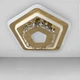 Люстра потолочная светодиодная LED Light House SY-18896/240 GD 240*240*70 56W, цвет золото - изображение 1