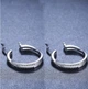 Серьги серебристые небольшие кольца стиль Пандора 1140 - изображение 2