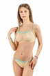 Комплект женский топ и стринги из сеточки Felisiya Lingerie Желтый 2002+204-007с1741 S - изображение 1