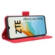 Чехол-книжка с кармашками Deexe Wallet Stand для ZTE Blade V40 Design - Red - изображение 4