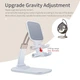 Держатель для телефона Essager Knight Foldable Desk Mobile Phone Holder Stand White (EZJZM-QS02) - изображение 10