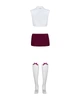 Эротический костюм студентки Obsessive Student 4 pcs costume красно-белый L/XL - изображение 4