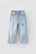 Джинси укорочені Zara (1620/601) 140 см.блакитні - изображение 1