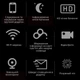Бездротовий розумний водонепроникний відеодомофон/відеодзвінок Wi-Fi з нічним баченням та датчиком руху Yikoo T30 black - изображение 3