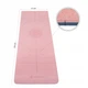 Спортивный коврик (YG0014) 183х61х0,6 см Springos Розово-синий 000127309 - изображение 4