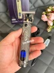 Профессиональный аккумуляторный триммер для бороды и усов Kemei KM-700H со сменными насадками и дисплеем - изображение 2