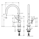 Смеситель для кухни HANSGROHE TALIS 72804670, черный - изображение 2
