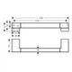 Поручень для ванной комнаты HANSGROHE ADDSTORIS 41744000, хром - изображение 2