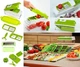 Багатофункціональна овочерізка Nicer Dicer Plus терка мультислайсер прес для нарізки подрібнювач овочів - зображення 3