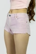 Джинсовые шорты с низкой посадкой Pull & Bear 5696/300/621 сиреневые M - изображение 3