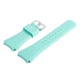 Силіконовий ремінець Watchbands для Samsung Gear S3 / Samsung Galaxy Watch 46mm Silver - бірюзовий (WB001TURQUOISE) - зображення 3