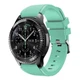 Силіконовий ремінець Watchbands для Samsung Gear S3 / Samsung Galaxy Watch 46mm Silver - бірюзовий (WB001TURQUOISE) - зображення 1