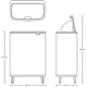 Бак для сміття Brabantia 130649 Bo Touch Bin Hi 2х30 л - зображення 8