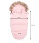 Детский конверт для коляски, санок 4 в 1 Springos SB0017 Pink - изображение 4