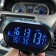 Авточасы з термометром і вольтметром VST 7009V Чорний (zhs0251) - зображення 4