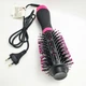 Одноступенчатый фен расчёска щетка для укладки волос стайлер 3 в 1 One Step Hair Dryer and Styler 1000 Вт Чёрно-розовый (2244) - изображение 4
