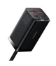 Мережевий зарядний пристрій Baseus GaN 3 Pro 2xUSB 2xType-C 100W (CCGP000101) Чорний + кабель USB-C to USB-C - зображення 8