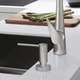 Дозатор врізний для кухонної мийки HANSGROHE A41 на 500мл металевий сатин 40438800 - зображення 3