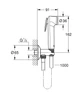 Смеситель для гигиенического душа GROHE BauFlow скрытого монтажа хром латунь 105мм UA12164600 - изображение 5