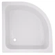 Поддон для душевой кабины LIDZ KAPIELKA 90x90x26см полукруглый акриловый c сифоном белый LKAST909026 - изображение 1