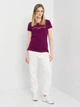 Футболка жіноча Tommy Hilfiger 11044.3 XS Фіолетова - зображення 3