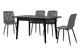 Стол раскладной VetroMebel МДФ керамика TM-76 black Onix Черный Оникс - изображение 8