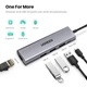 Док-станція Ugreen CM266 USB A 3.0 - USB 3.0x3/HDMI/RJ45/Micro USB 60812 Сіра - зображення 2