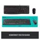 Вологозахисний дротовий комплект LOGITECH MK120 USB ENG/UKR (920-002563) - зображення 2