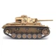 Машинка на радіоуправлінні 3848 RC TANK 1:16 Yellow Танк з обертальною баштою і рухомим дулом до 30 хв - изображение 4