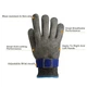 Кольчужная перчатка Portwest из нержавеющей стали Chainmail glove от порезов XL - изображение 8
